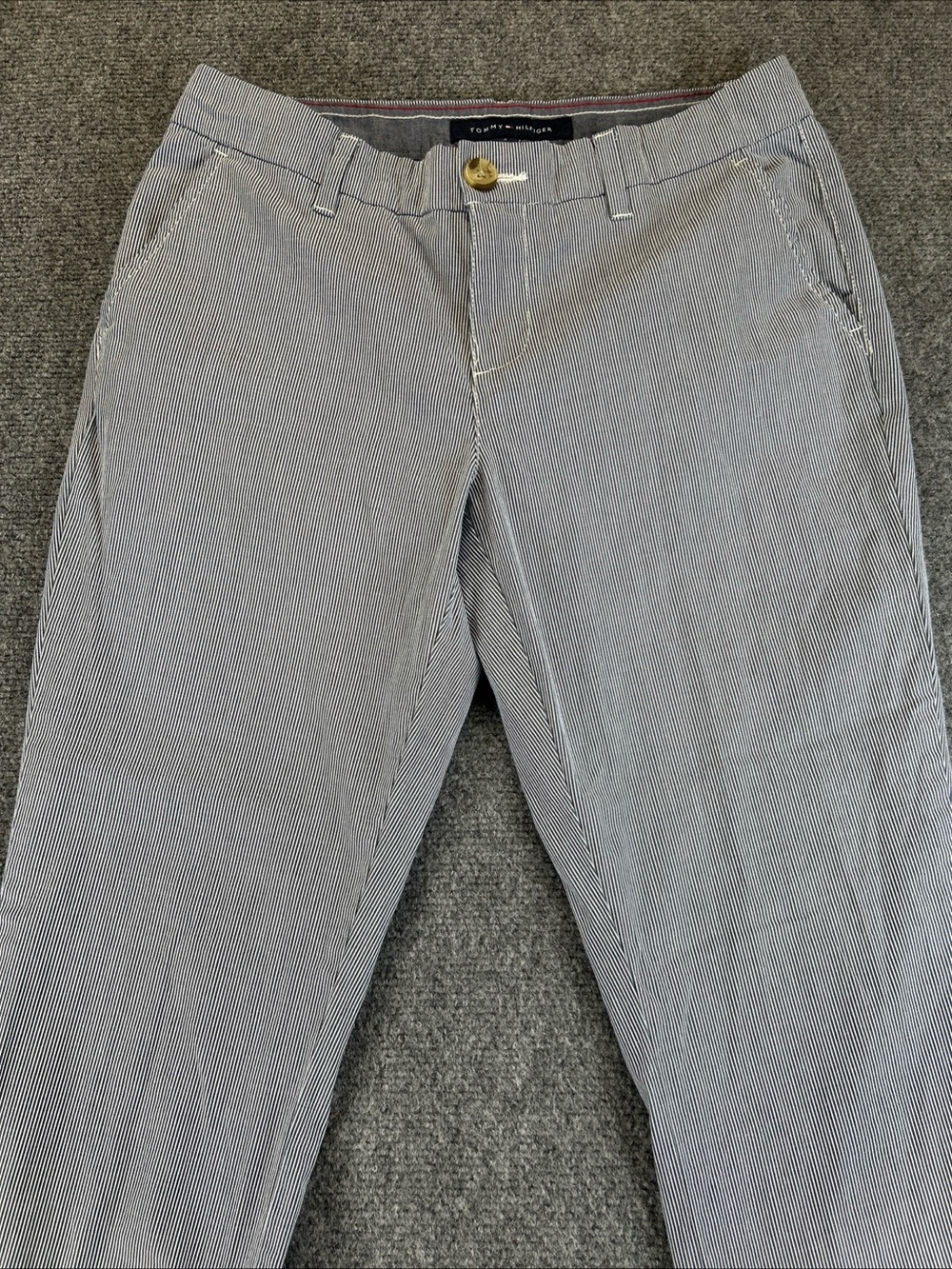 Tommy Hilfiger women’s size 4 Blue Pinstripe Chinos